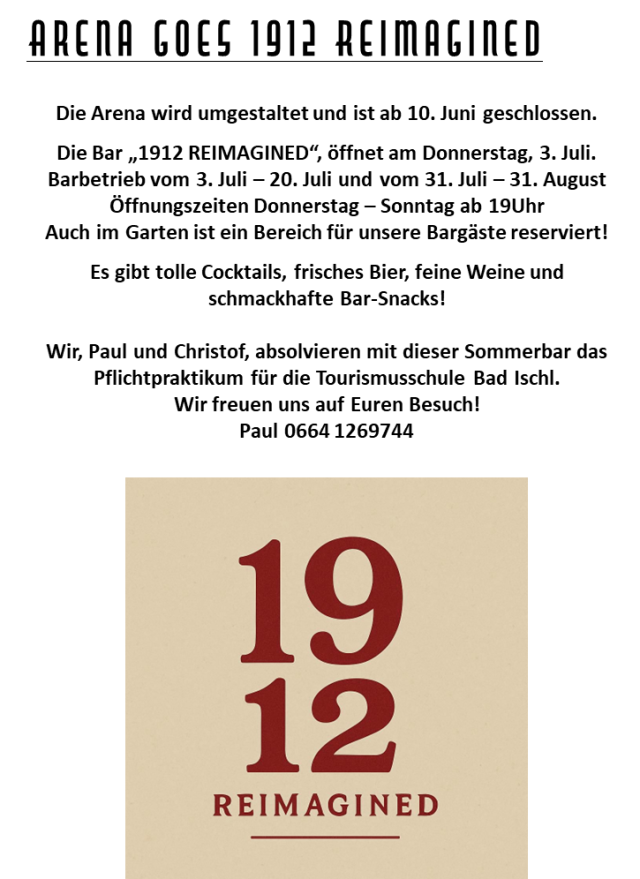 Sommerbar 1912 REIMAGINED